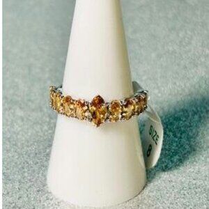 Bomb Party RBP5952 Smokey Topaz Ring Size 8 New